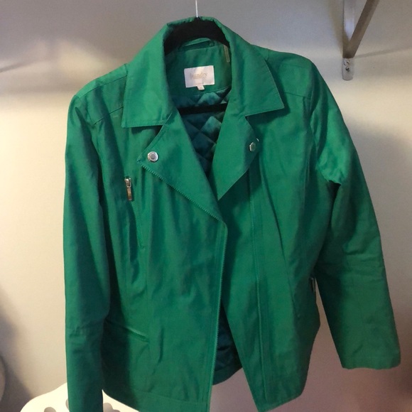Laundry by Shelly Seagal Kelly Green jacket - Picture 1 of 6